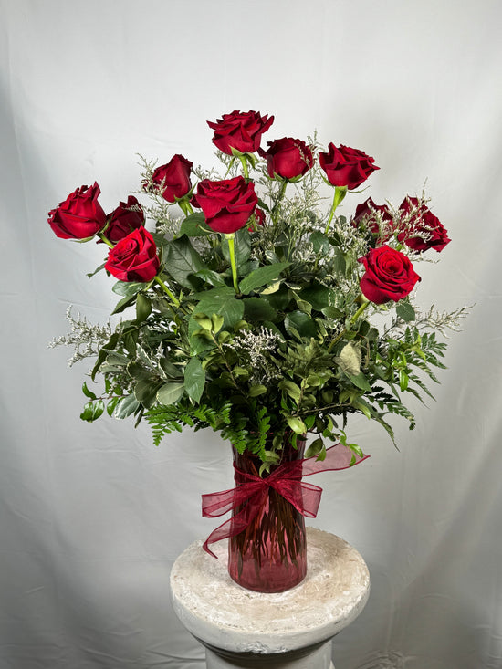 Roses, Vased (Qty Varies)