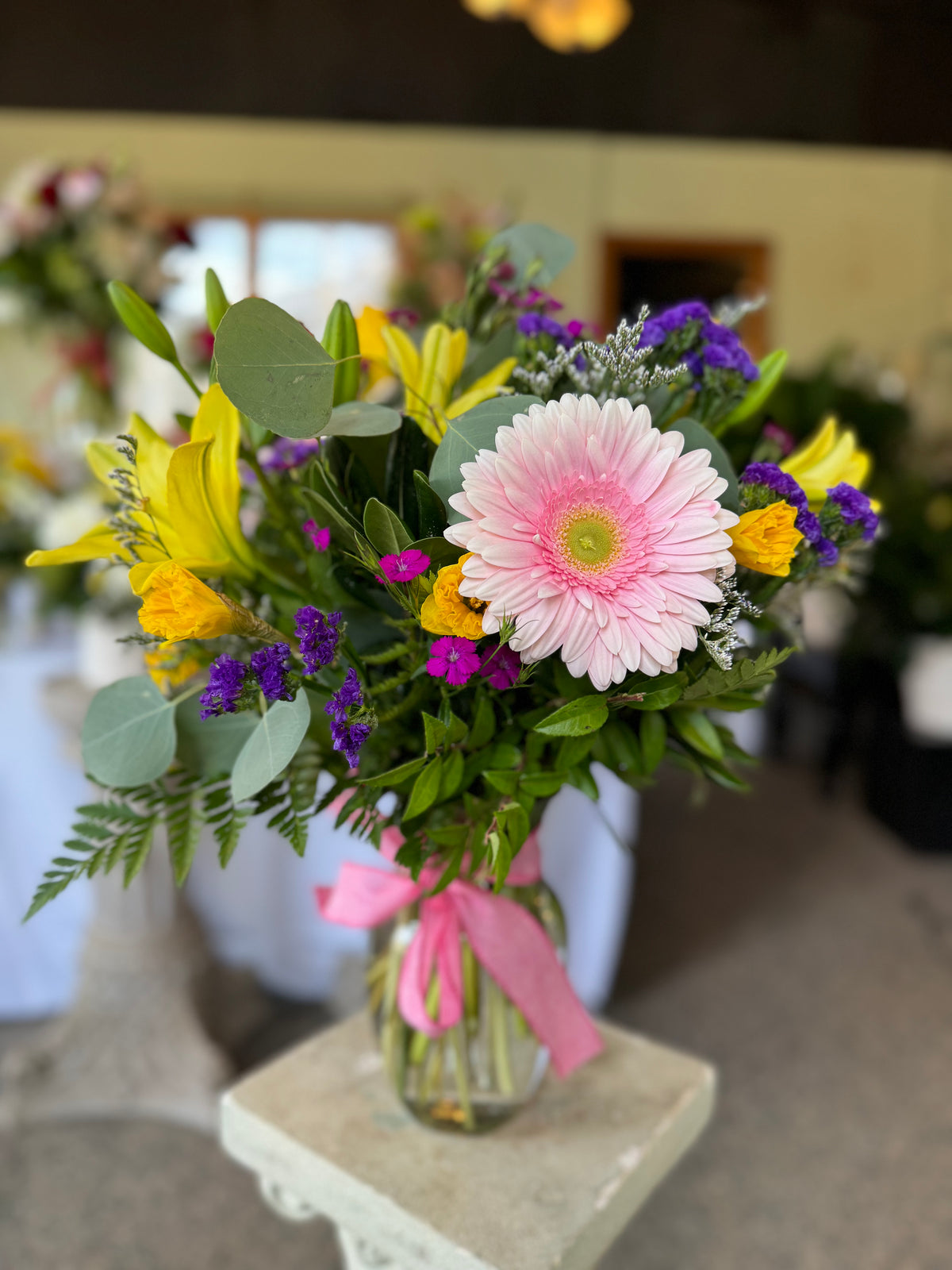 Bright Spring Arrangement Colorful Spring Arrangement – The Flower Station